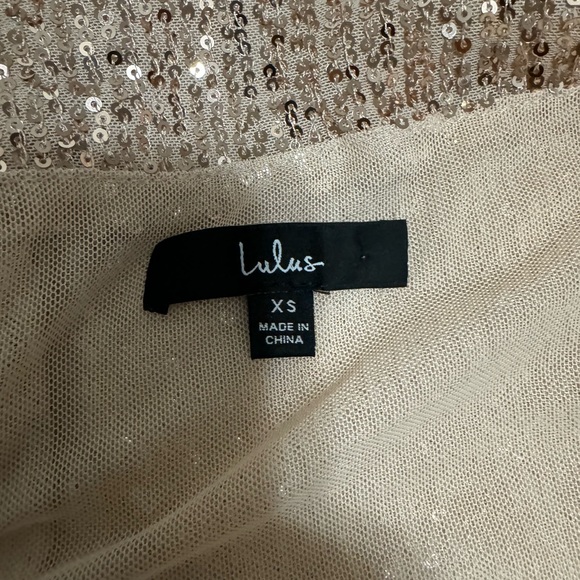 Lulus New Years Gold Sequin Thong Bodysuit - Picture 1 of 3